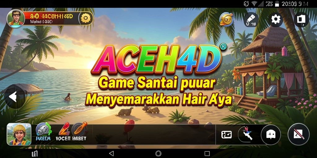 Tampilan gameplay <strong>ACEH4D</strong> yang seru dan penuh warna.