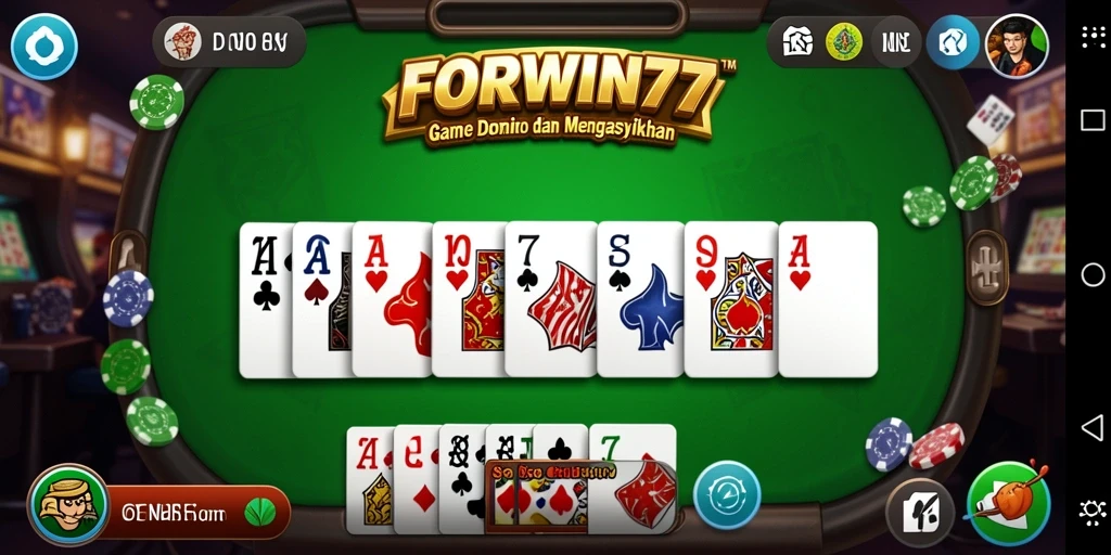 Tampilan gameplay seru dan mengasyikkan dari FORWIN77.