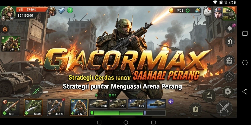 Tangkapan layar GACORMAX menampilkan pertempuran strategis yang mendebarkan.