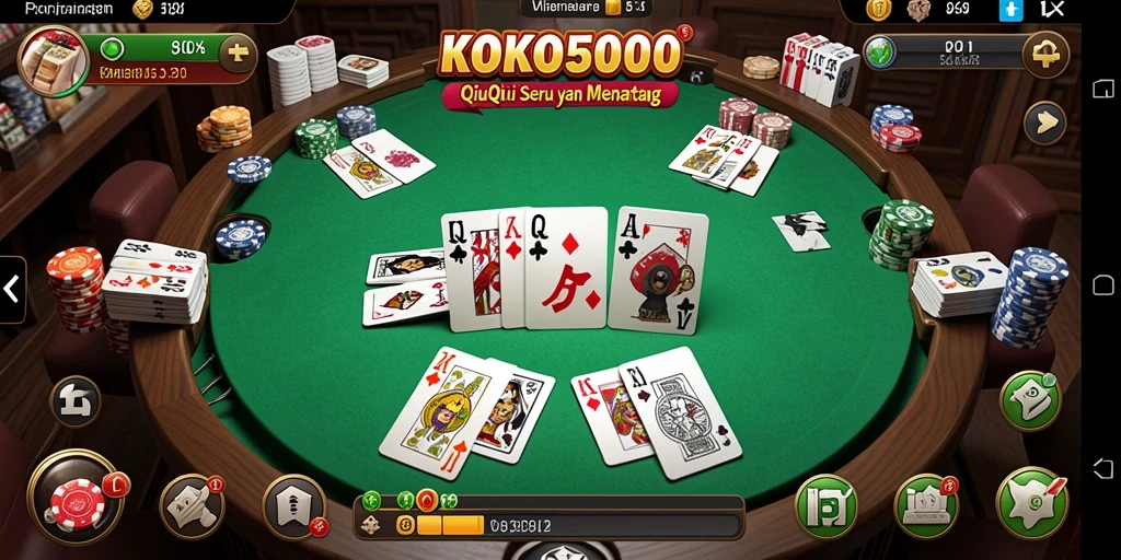 Gameplay seru QiuQiu dalam KOKO5000.