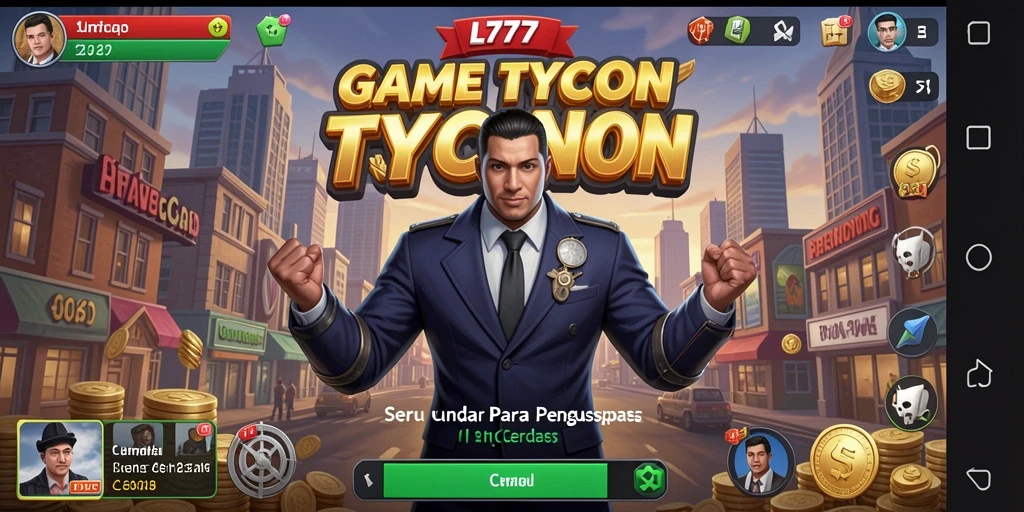 Screenshot gameplay L777 menampilkan strategi Tycoon yang menarik.