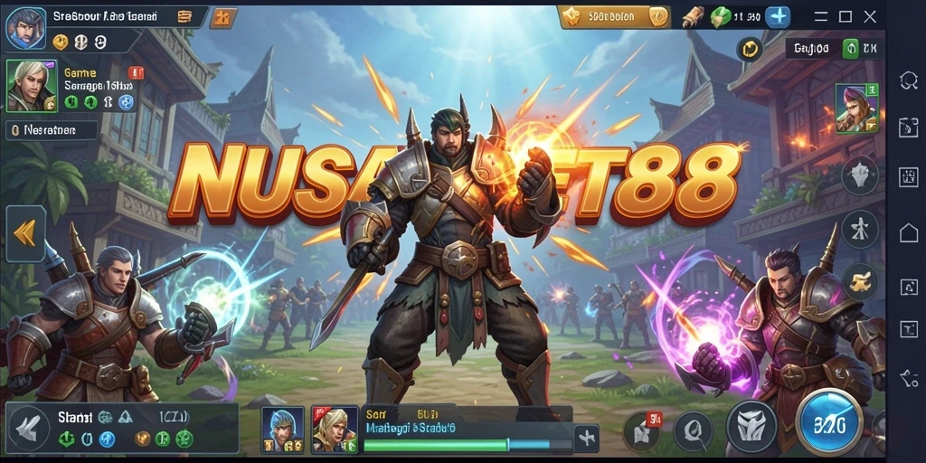 Tampilan gameplay NUSABET88 yang menarik dan penuh strategi.
