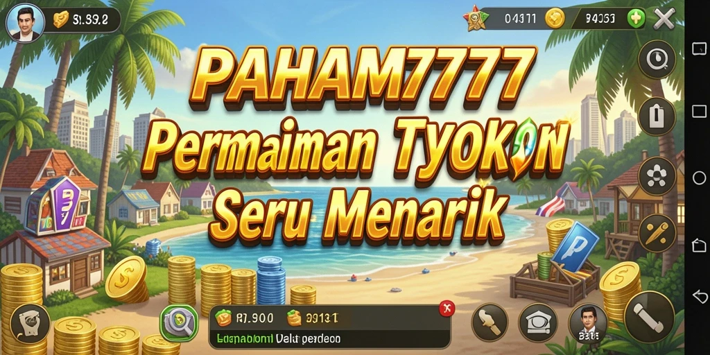 Tangkapan layar gameplay PAHAM777 menampilkan aksi membangun kerajaan bisnis.