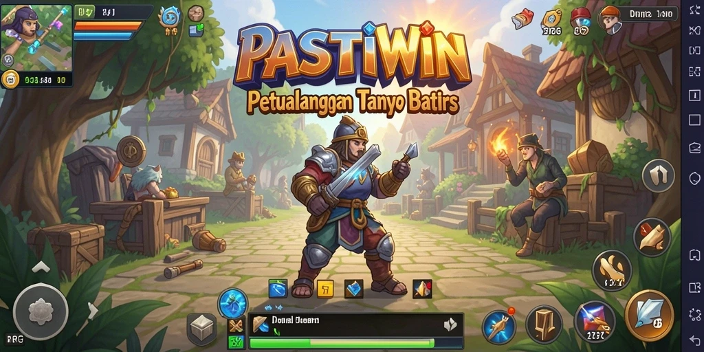 Screenshot PASTIWIN menampilkan aksi seru dalam permainan RPG.