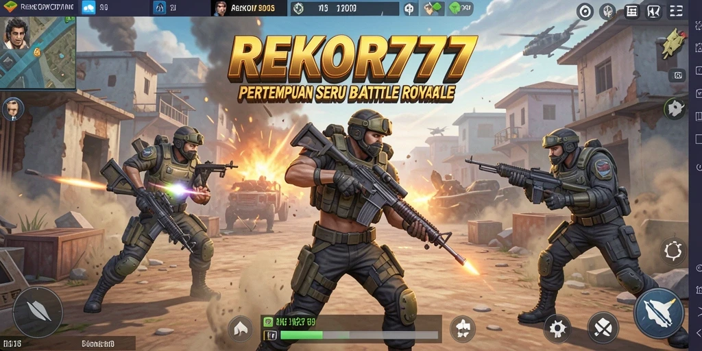 Tangkapan layar dari aksi seru dalam game Battle Royale REKOR777.