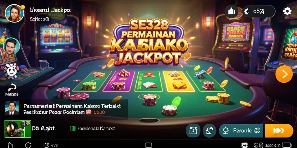 Tampilan gameplay SE328 dengan berbagai pilihan permainan Kasino dan grafis yang menarik.