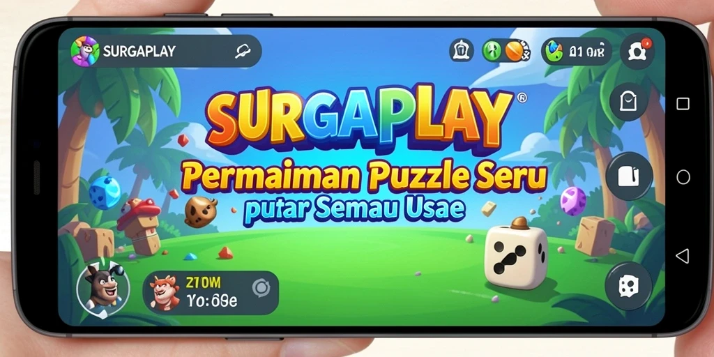 Tampilan gameplay SURGAPLAY dengan tantangan teka-teki yang menarik.