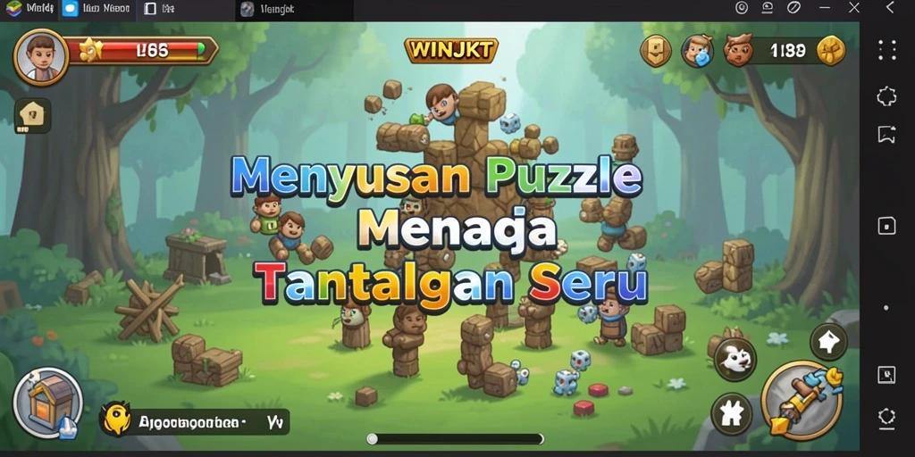 Tampilan gameplay seru dari WINJKT yang penuh tantangan teka-teki.