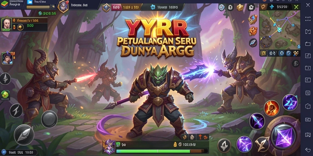 Screenshot menampilkan aksi mendebarkan dalam petualangan ARPG.