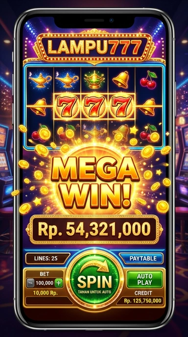 Screenshot tampilan utama aplikasi lampu777 yang intuitif.